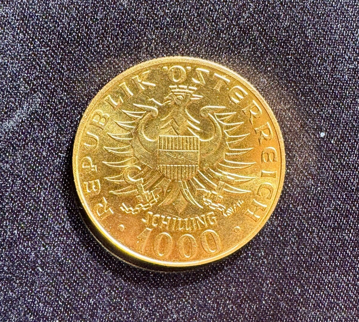 Zlatá investiční mince Rakousko r. 1976 Babenberger