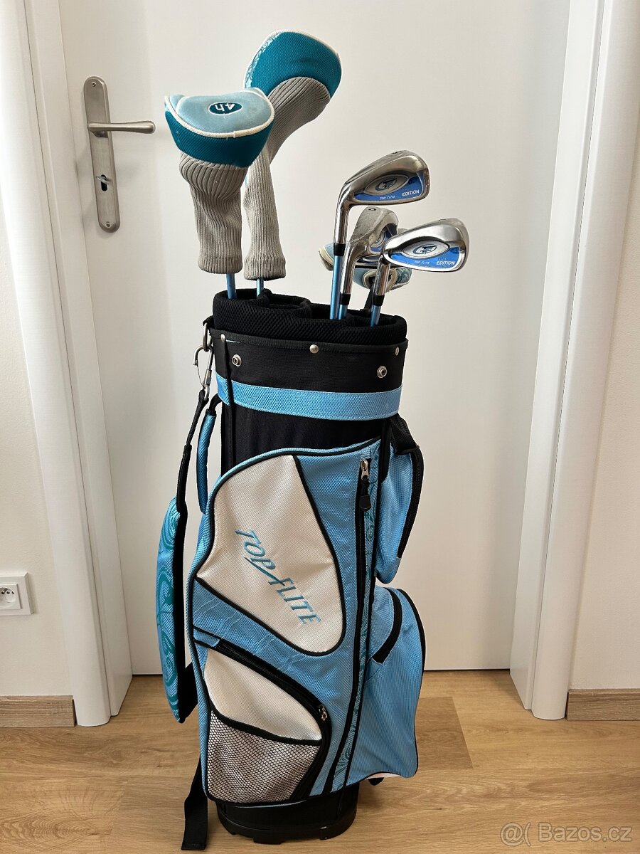 Dámský golfový bag (Top flite) + hole (P, S,9,7,5,)