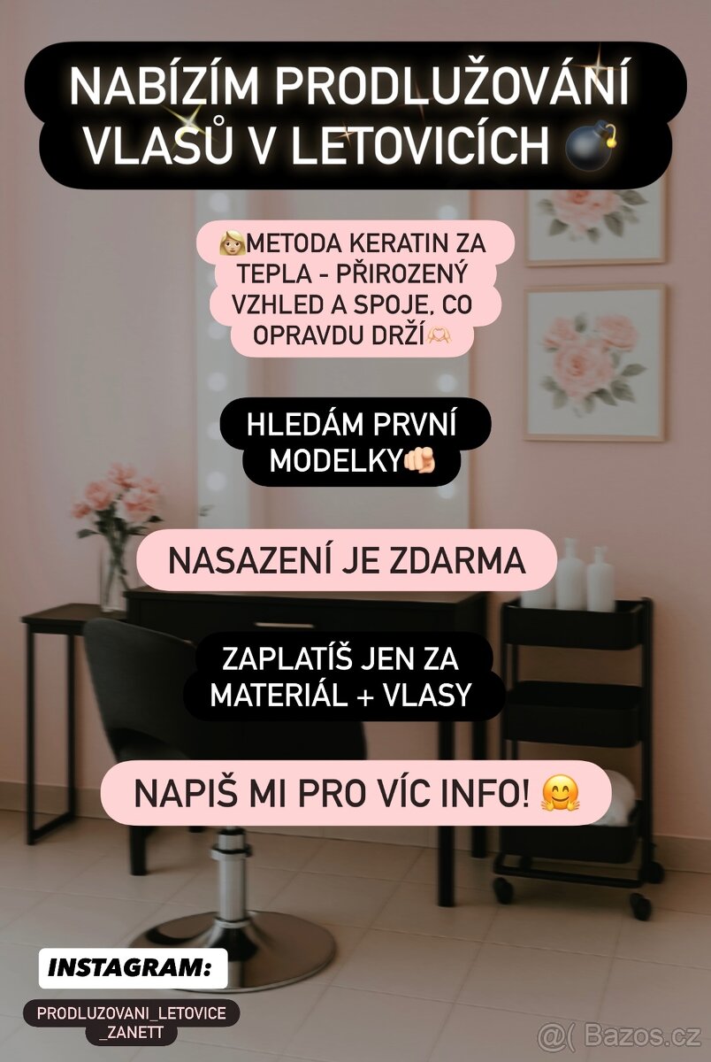 Nabízím prodlužování vlasů