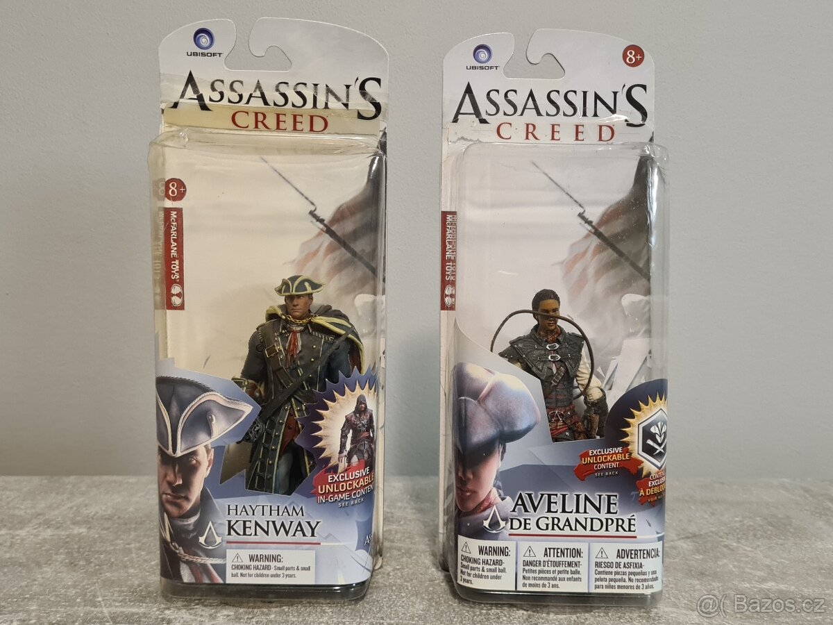 2 akční figurky Haytham Kenway + Aveline z Assassin's Creed