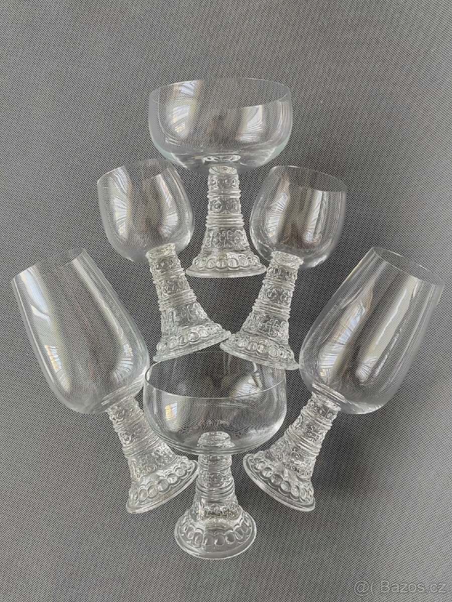 Sada křišťálových poháru od Thomas Rosenthal "Bachus"