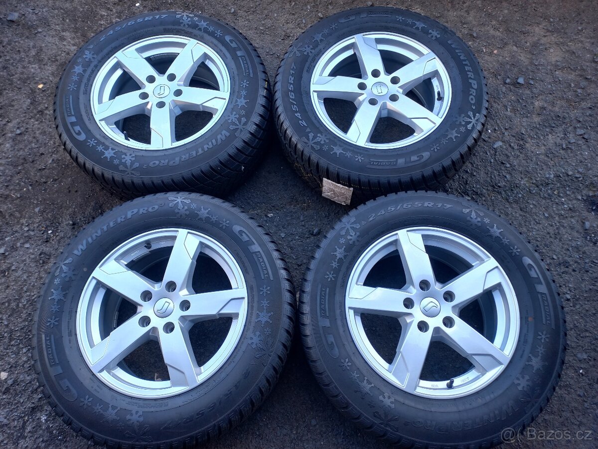 Prodám sadu ALU kol R.O.D. 245/65R17 zimní