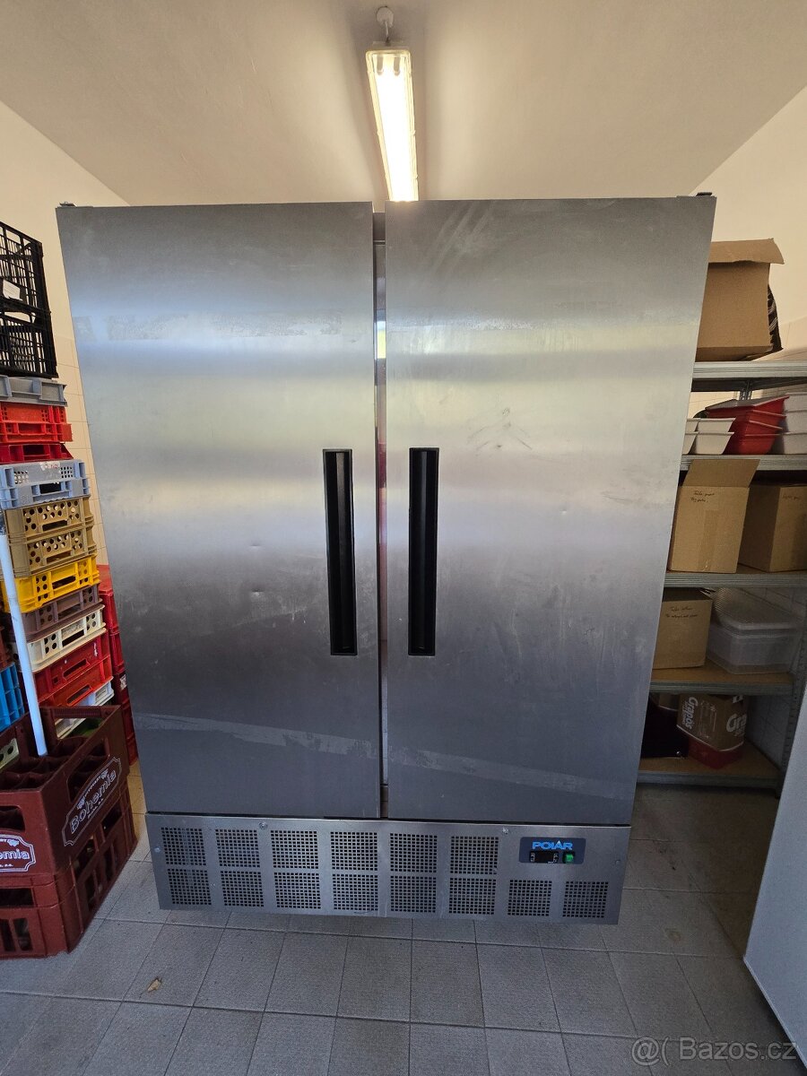 Prodám dvoukřídlou gastro lednici Polar – nerez, TOP stav