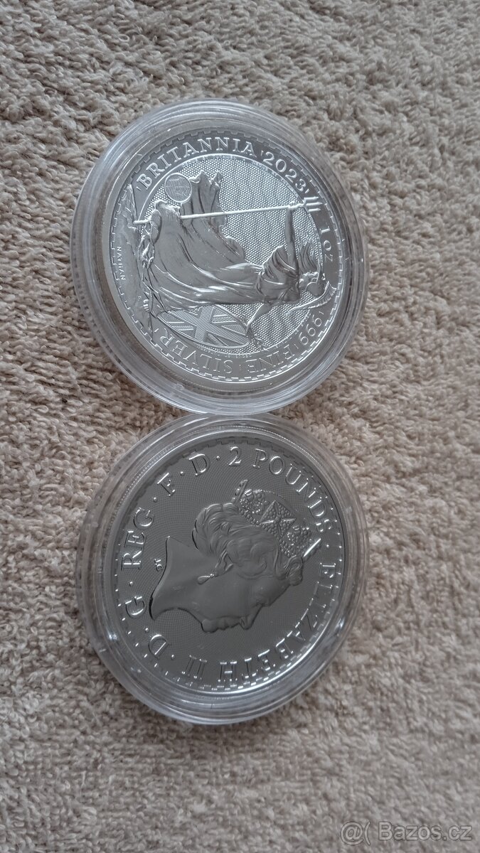 Investiční stříbro - Britannia- 1oz 2023