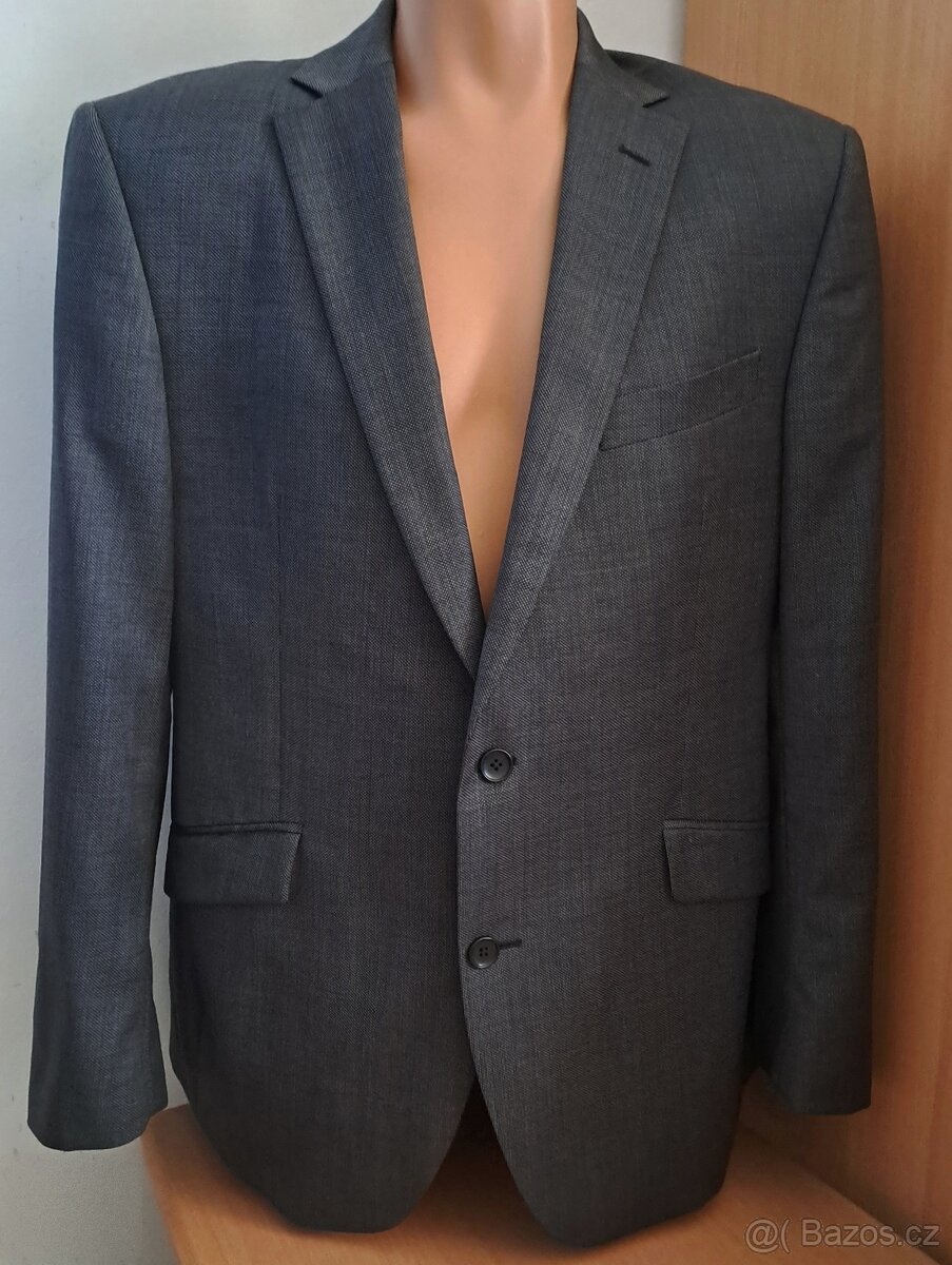 Pánské slim formální sako M&S Man/42S-L/2x58cm