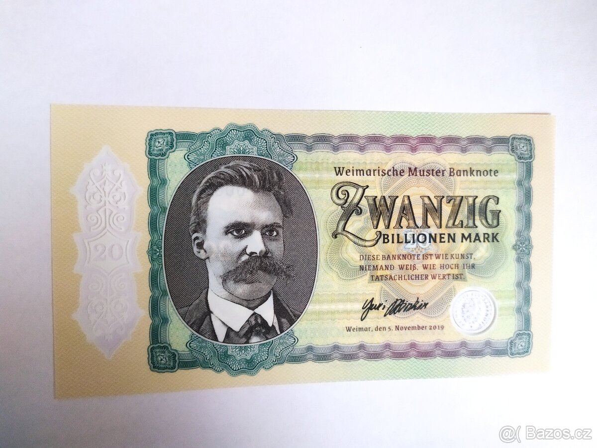 Sběratelská bankovka - Zwanzig Billionen Mark