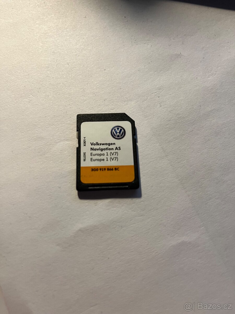 Originální Navigační SD karta Volkswagen s Mapami 2024/2025