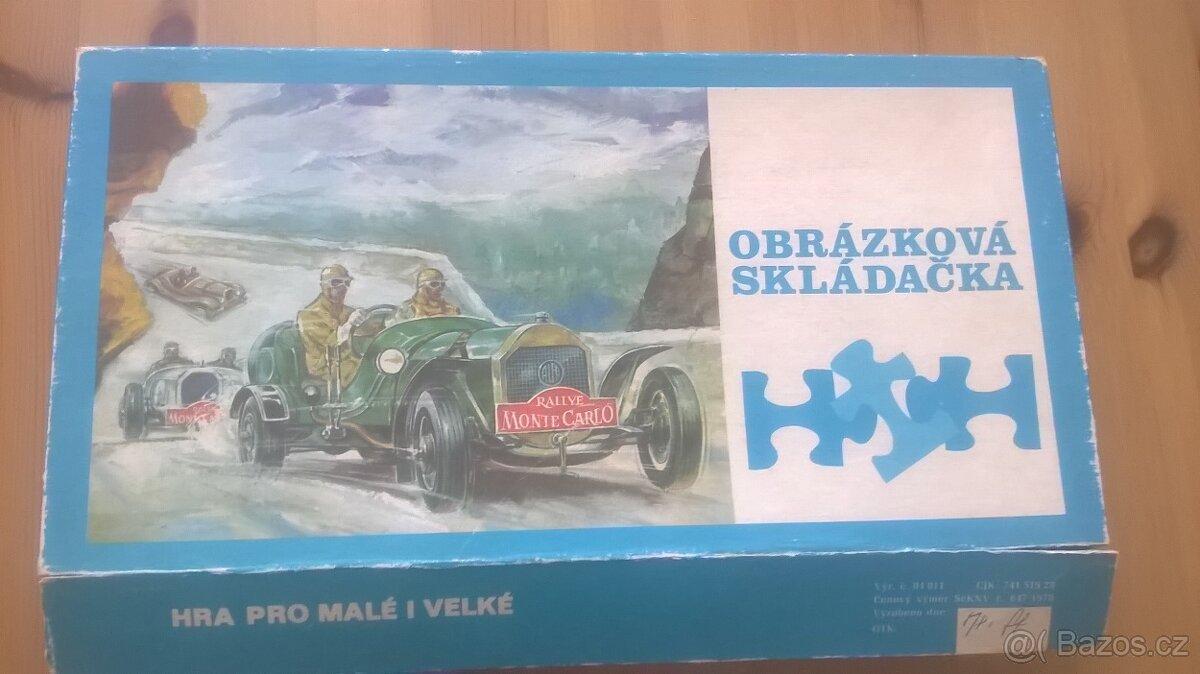 Retro obrázková skládačka JAVOZ 1978