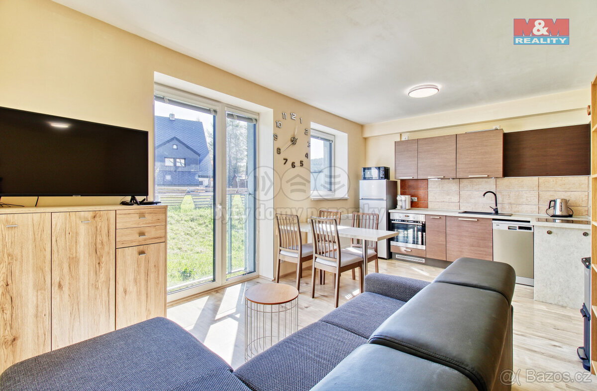 Prodej bytu 1+kk, 35 m², OV, Loučná pod Klínovcem