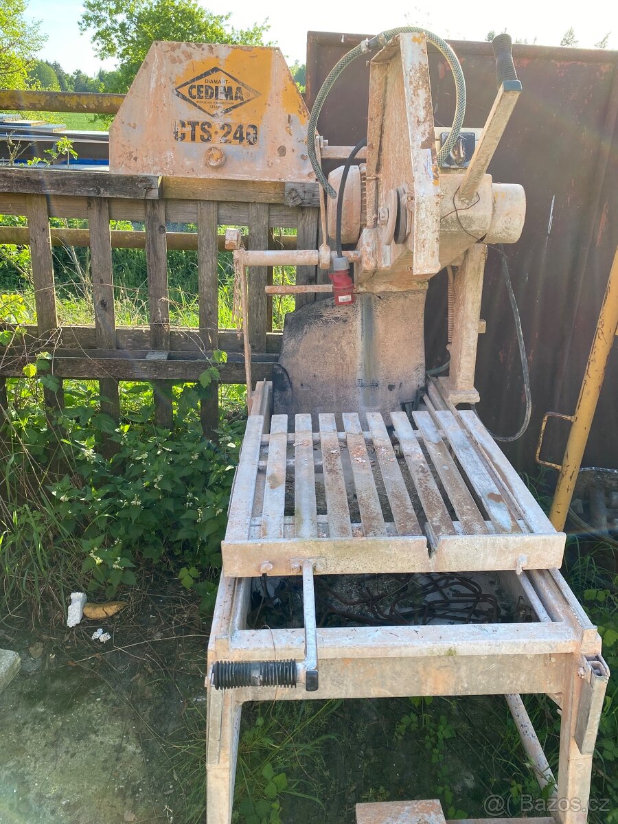 Pila na cihly, betonové prvky s chlazením