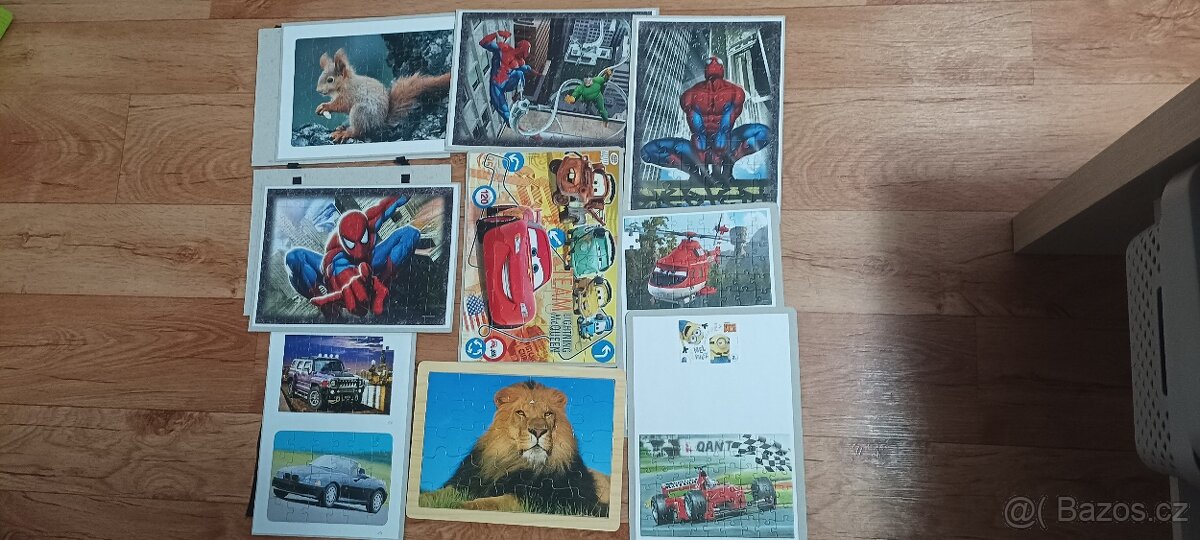 Puzzle Spiderman, Blesk Mc Qeen a jiné