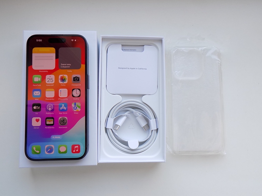 APPLE iPhone 15 Pro 128GB Černý Titanium - ZÁRUKA - TOP STAV