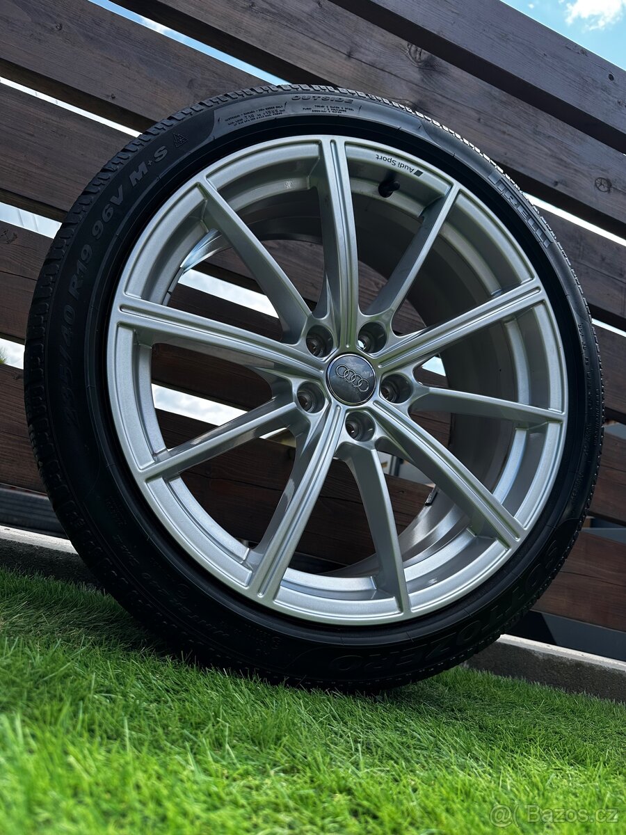 Alu kola 5x112 r19 s pneu (Audiss)