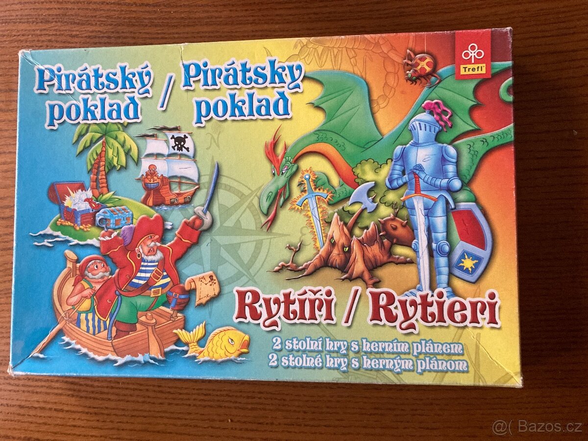 Stolní hra oboustranná - Rytíři a Pirátský poklad