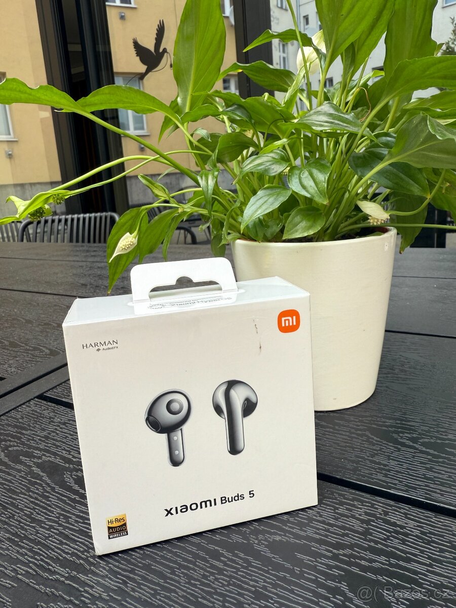 Xiaomi Buds 5 – Graphite Black (originálně zabalené)