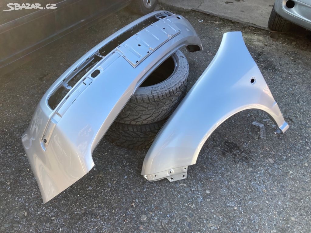 naraznik Škoda Fabia 1, I, barva stříbrná , 9102,1B1B,silb
