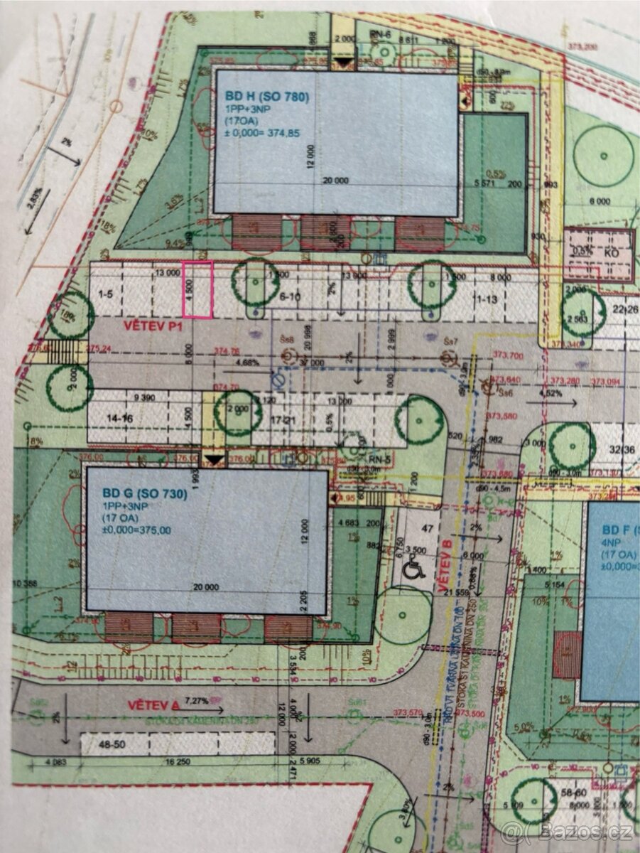 Pronájem parkovacího stání - Litice, Na Výhledech