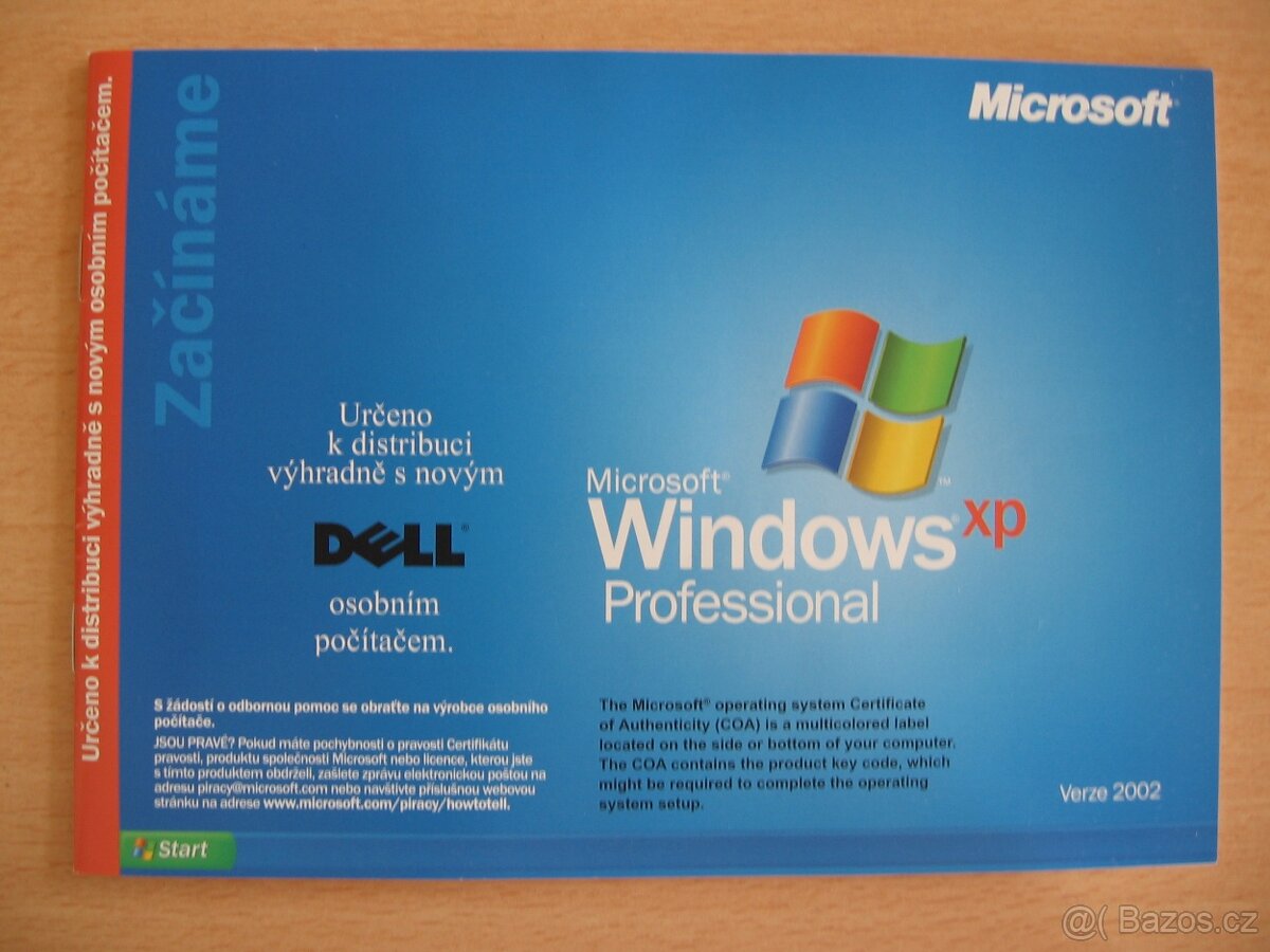 Uživatelská příručka MS Windows XP, verze 2002