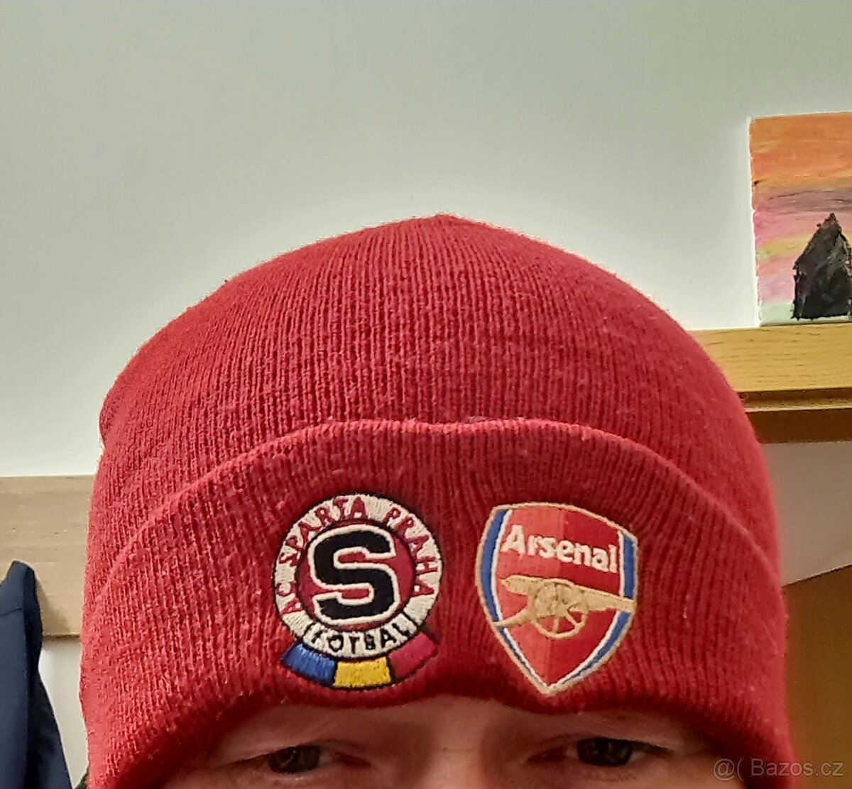 AC SPARTA PRAHA rarity - zimní čepice ACS - Arsenal  05 - 06