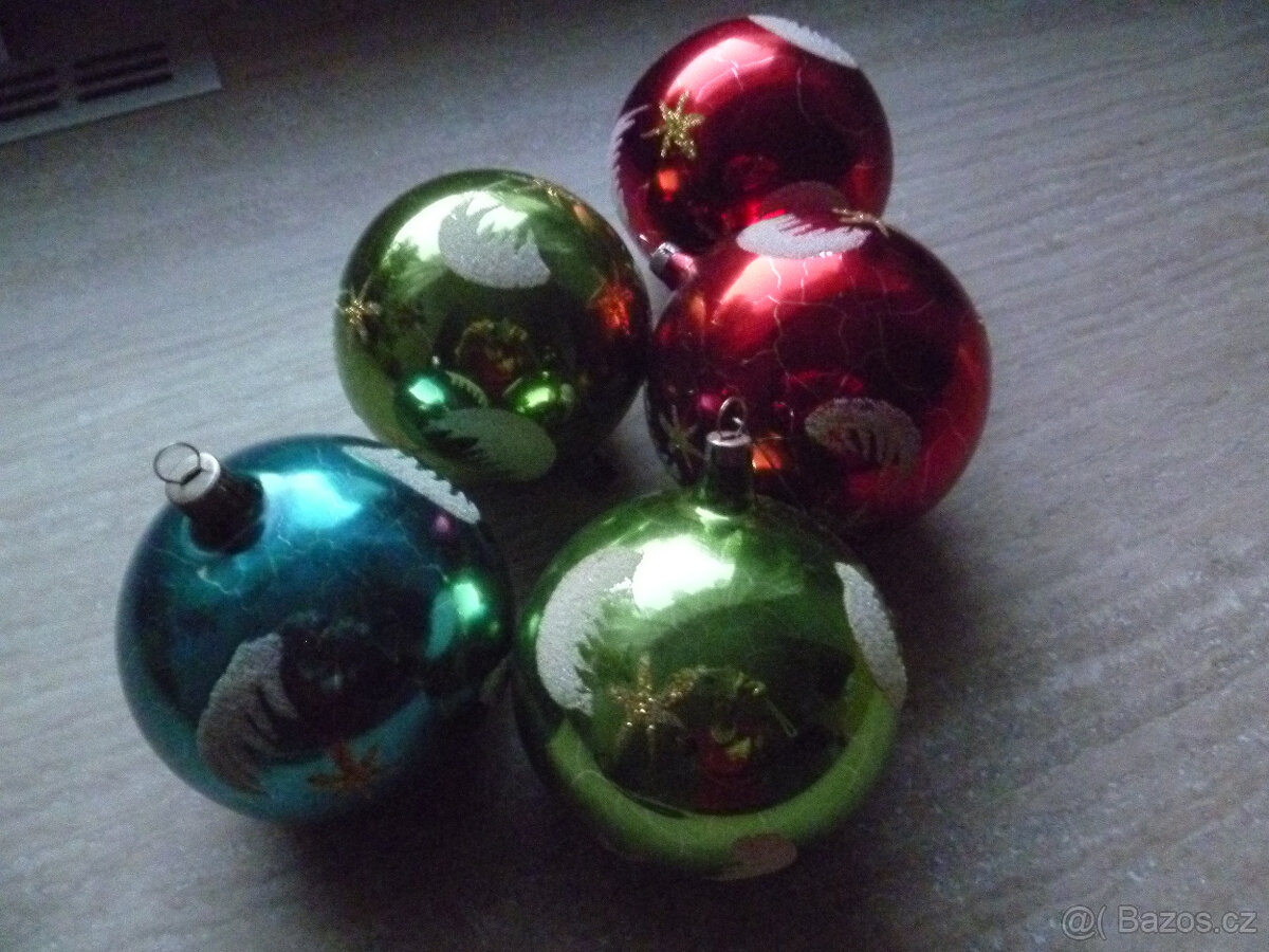 Báňky retro 5 ks, pro sběratele