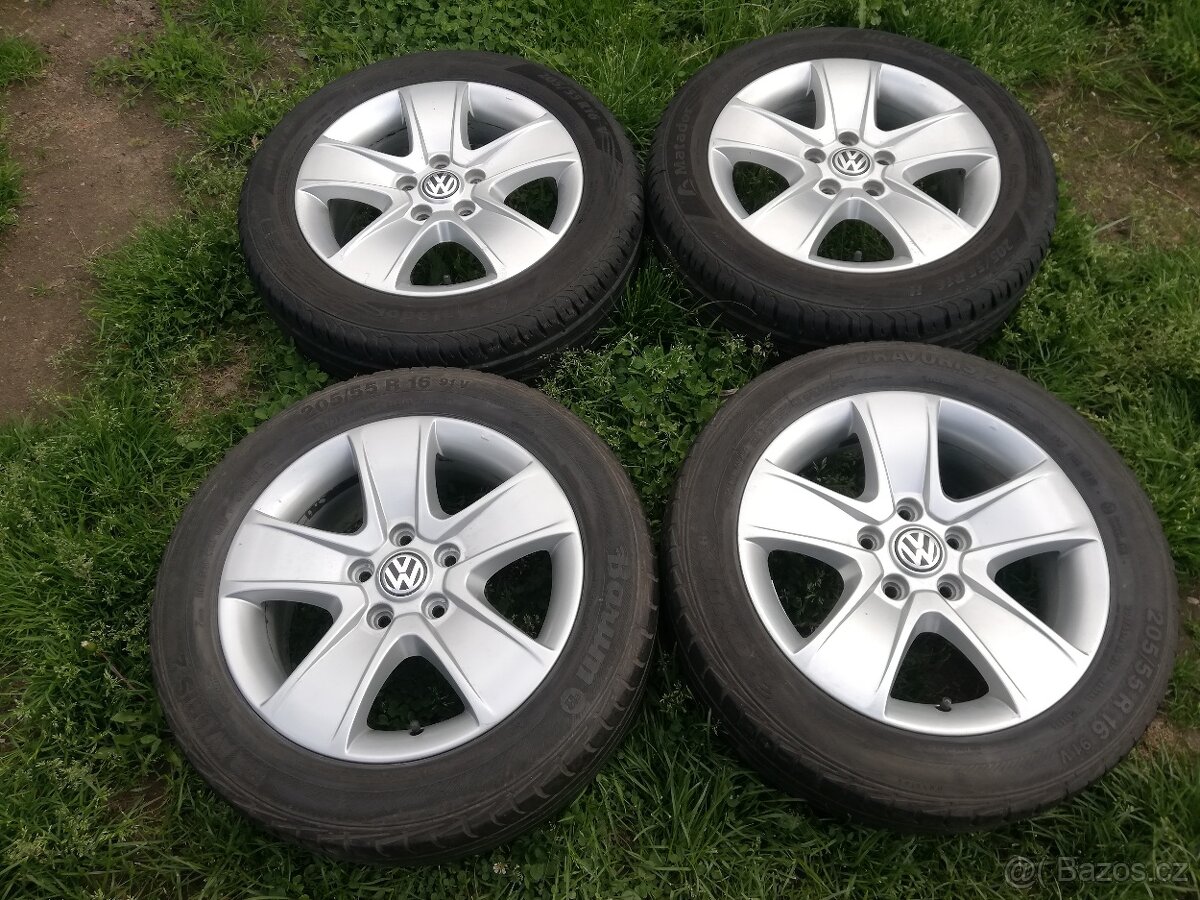 alu VW Touran,Golf VI,Golf V,Octavia II, letní 205/55 R16