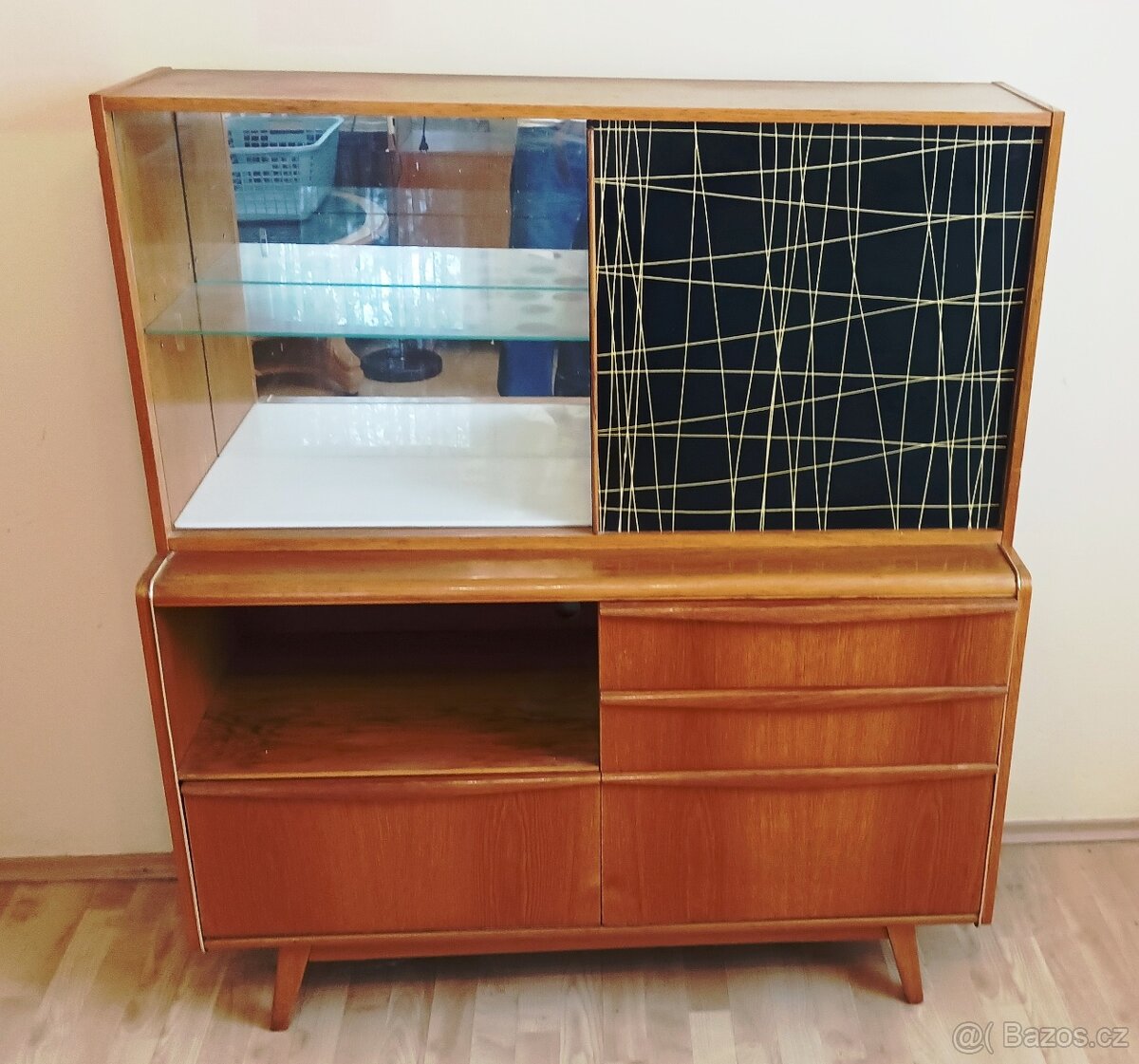 Retro skříňka sekretář Jitona U-372/386  Landsman Nepožitek