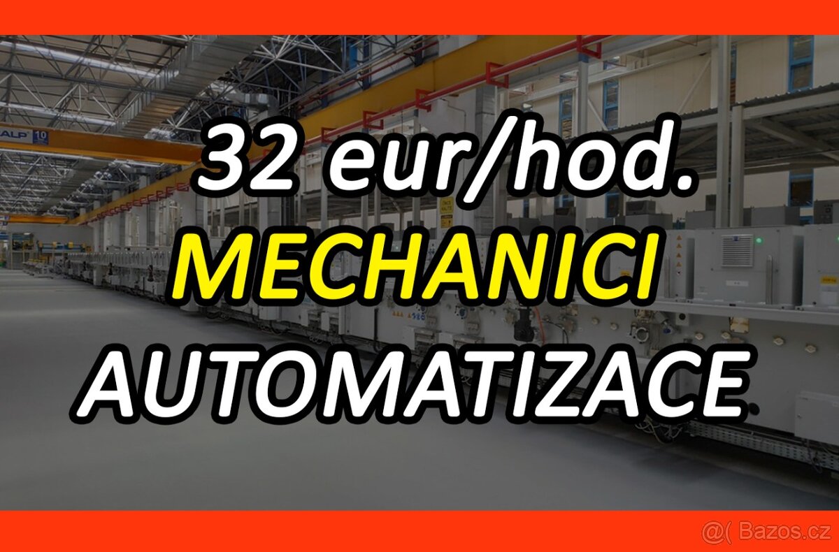Přijmeme 10 Mechaniků do automatizace - Německo (6000 eur)