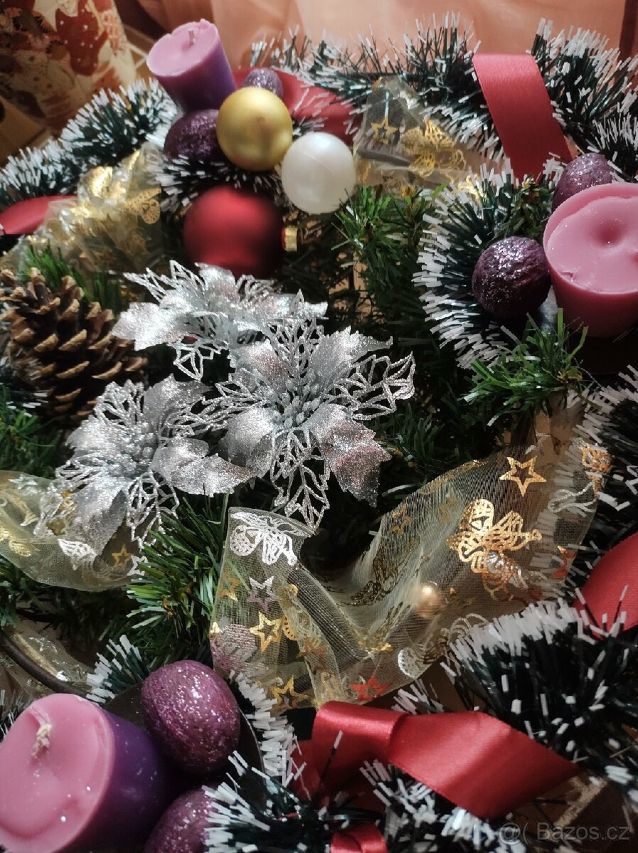 Adventní věnec 40/15 cm