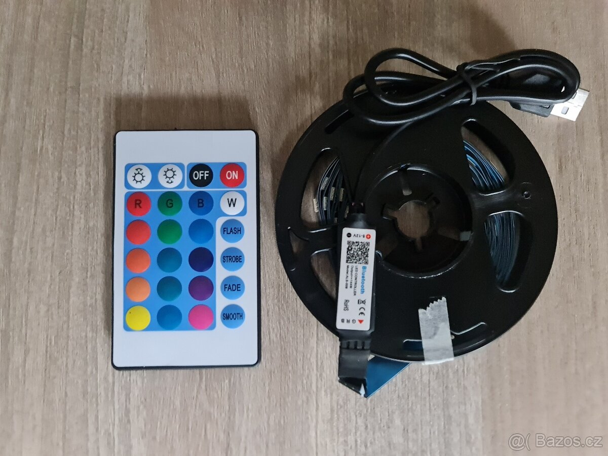 Bluetooth LED páskové osvětlení RGB 5m