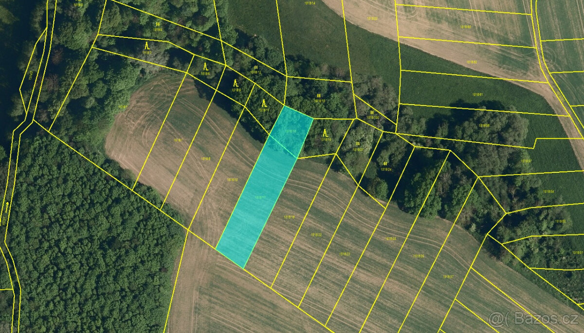 Prodej podílu 1/4 pole 4100 m2 k.ú. Malhotice, Rouské