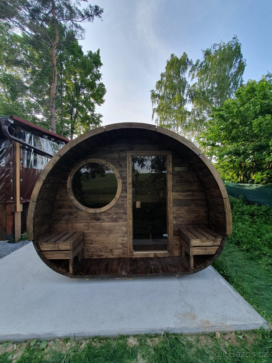Fínska sauna Šmolko/ exteriérová sauna