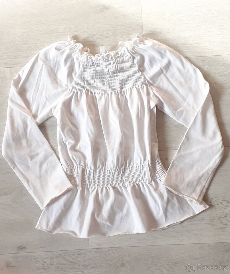 Krásná bílá tunika, vel.110