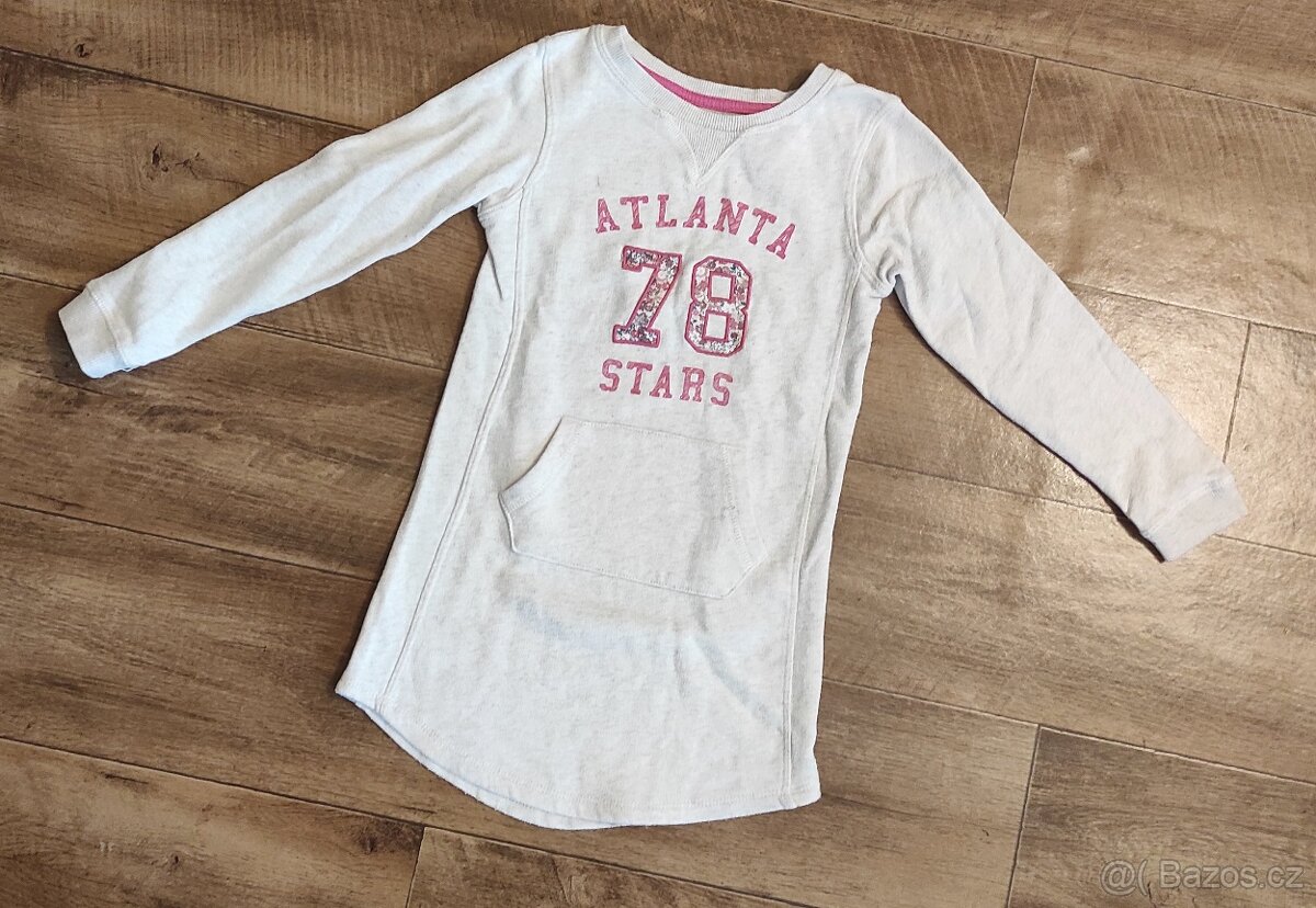 Dívčí dlouhá mikina vel.110/116