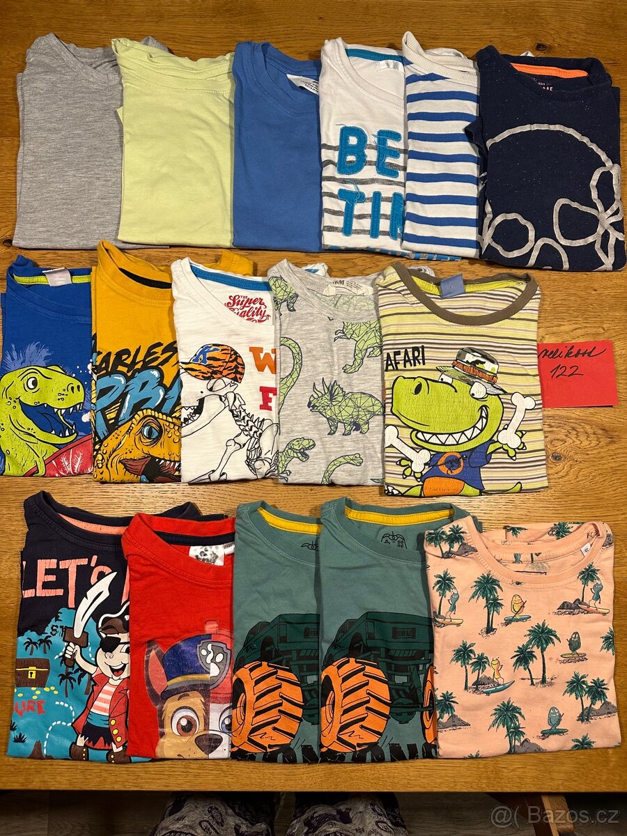 Chlapecká trička s krátkým rukávem vel. 122