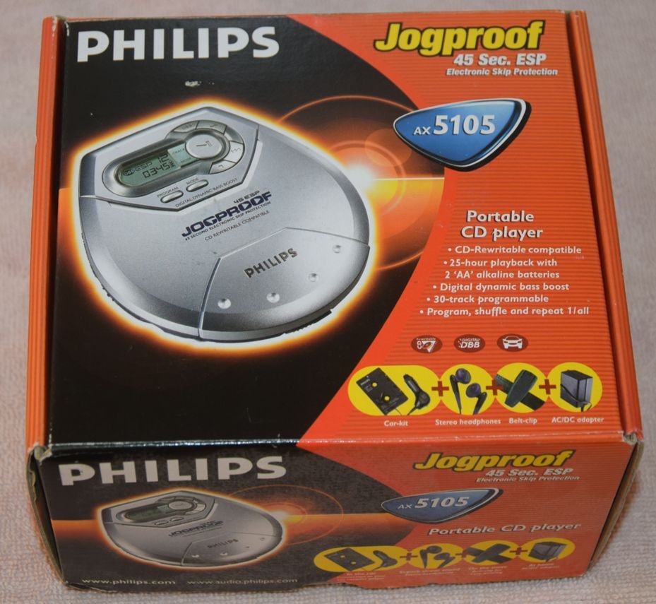CD přehrávač Philips AX-5105, mnoho příslušenství, nový