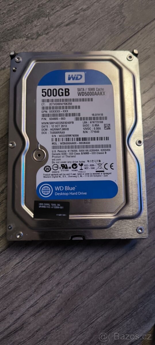 WD Blue 500GB 2ks