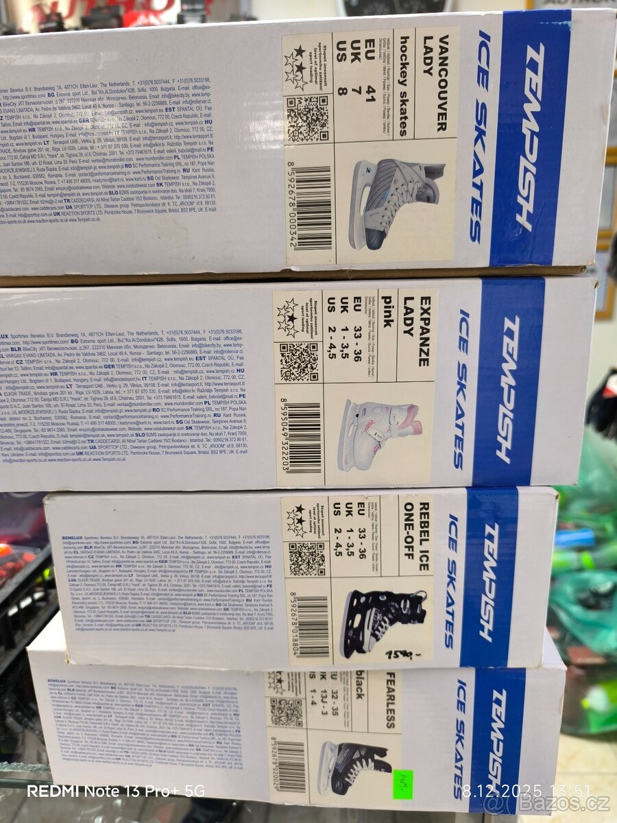 Dámské i pánské nožové brusle hokejové brusle krasobrusle