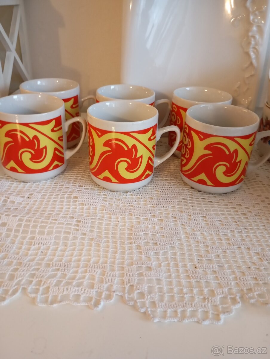 Retro sada hrnků Lubiana