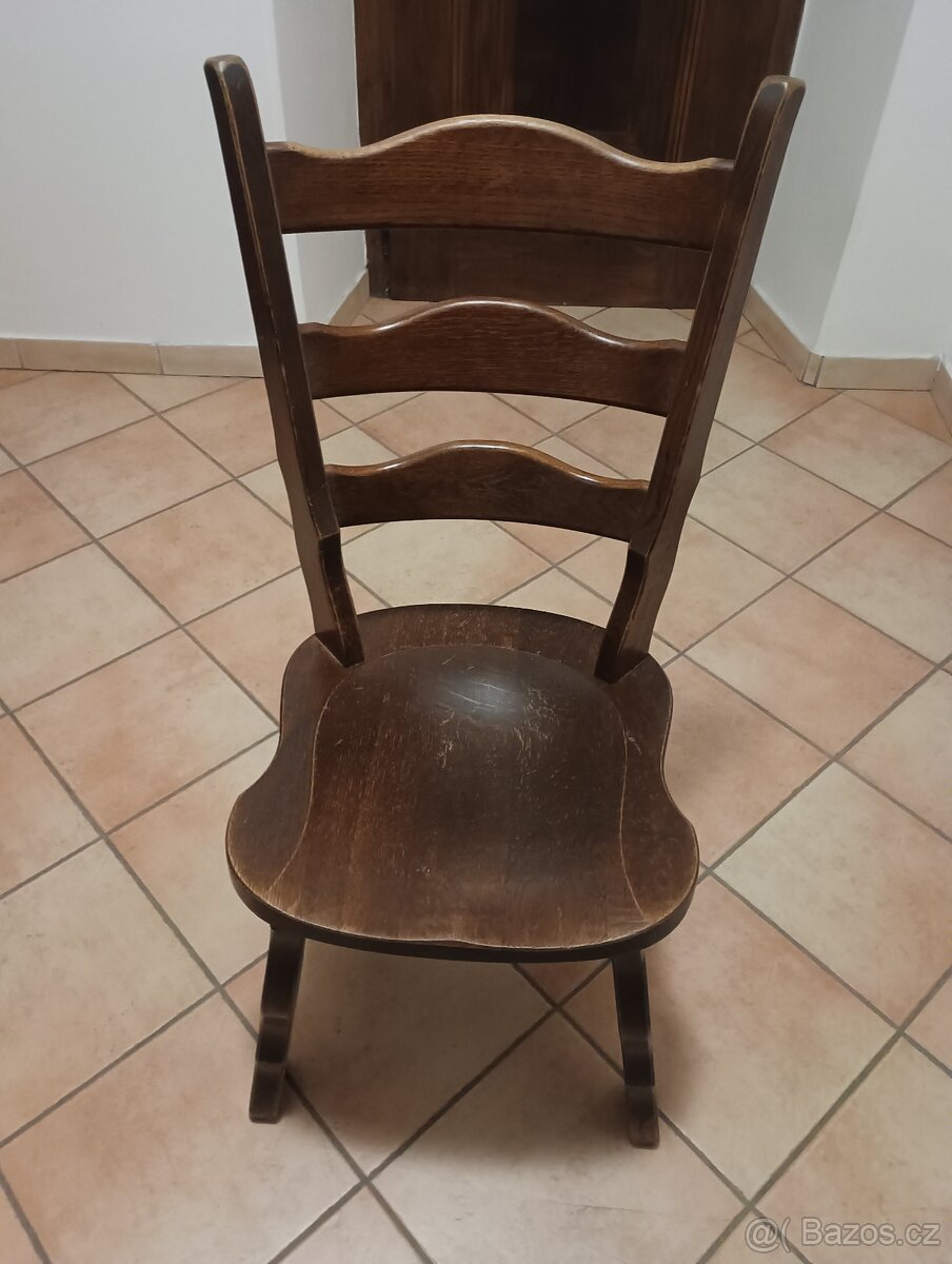 Rustikální židle Dubové- nová cena