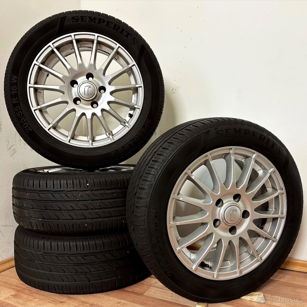 VW/ŠKODA/AUDI 5x112 R16 ET38+LETNÍ 205/55R16 7,5mm