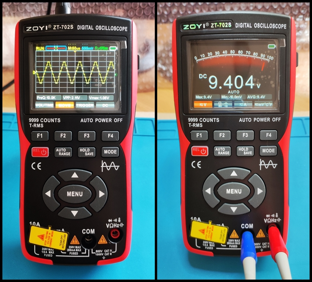 Osciloskop/multimetr ZOYI ZT-702S 5MHz 48MS/s 2in1