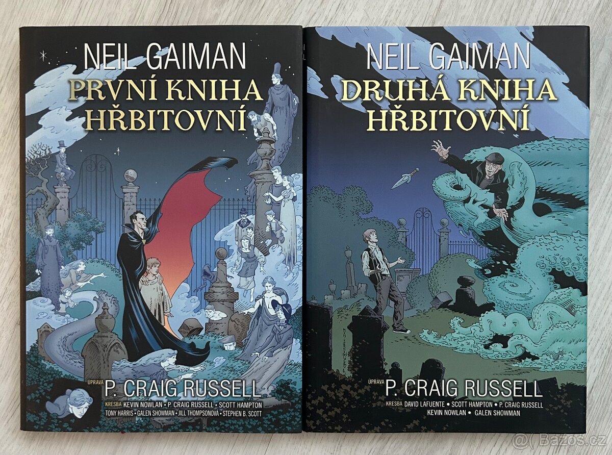 Prodám komiksy Neil Gaiman - První a Druhá kniha hřbitovní.