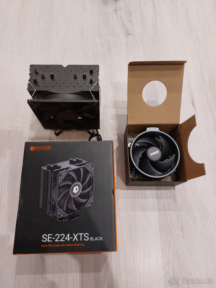 3x chladič (2x nový(ID COOLING,AM4),1x použitý INTEL)