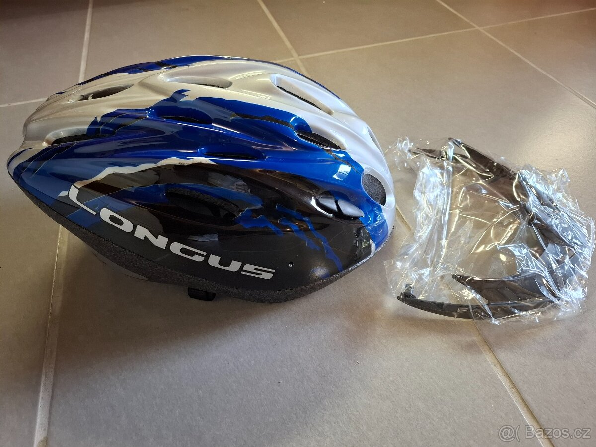 -NOVÁ- Cyklo helma na kolo Longus vel. S/M a L/XL č-m-s