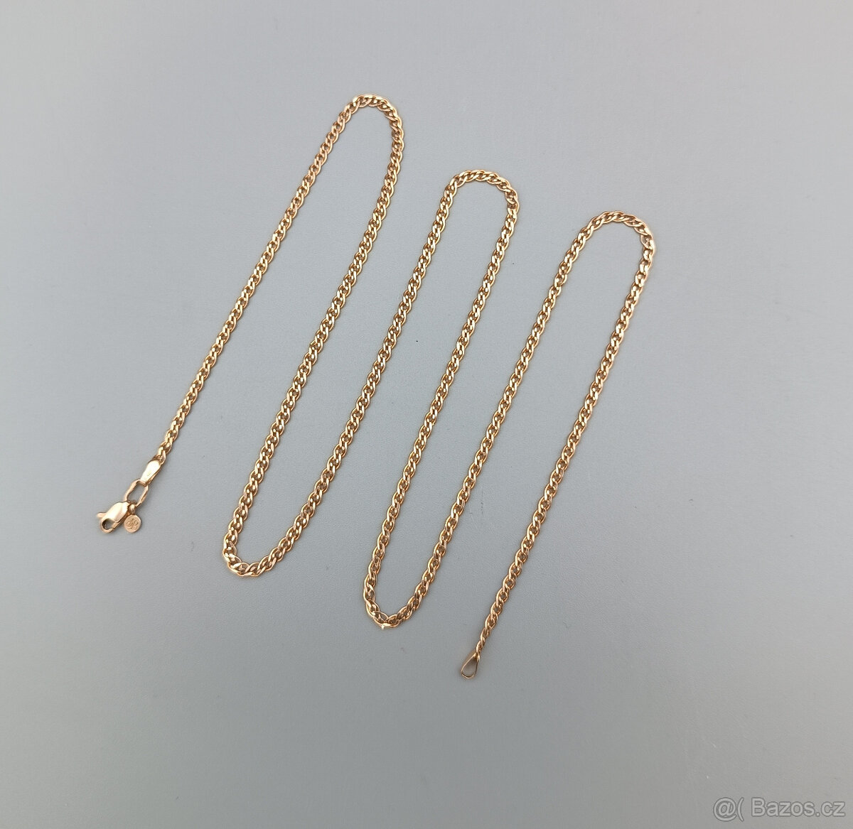 Zlatý řetízek 2,70g, 14 kt, 585/1000, délka 55,5 cm