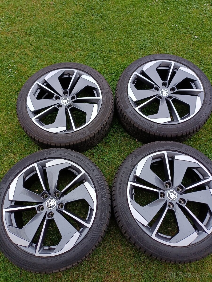 ALU sada Škoda COMET 7,5x18 5x112 ET48 zimní (Octavia iv)
