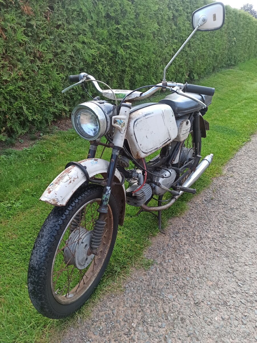 Jawa 23 Mustang s TP, šedá barva