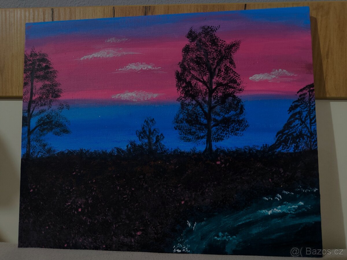 Temperový obraz 30,5 x 24,5 cm