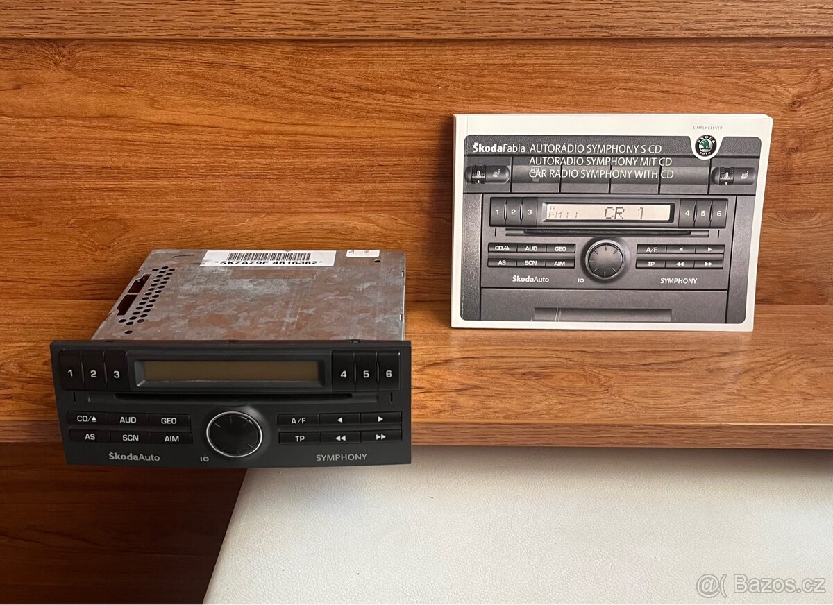 Autorádio Škoda Symphony CD s kódem