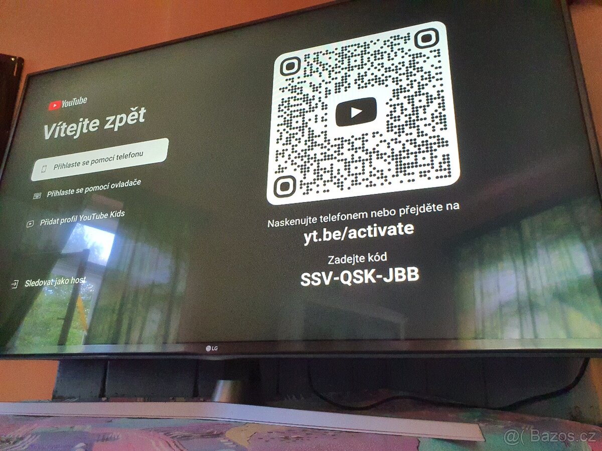 2 Televize smart 139cm LG a Sony Bravia 120cm